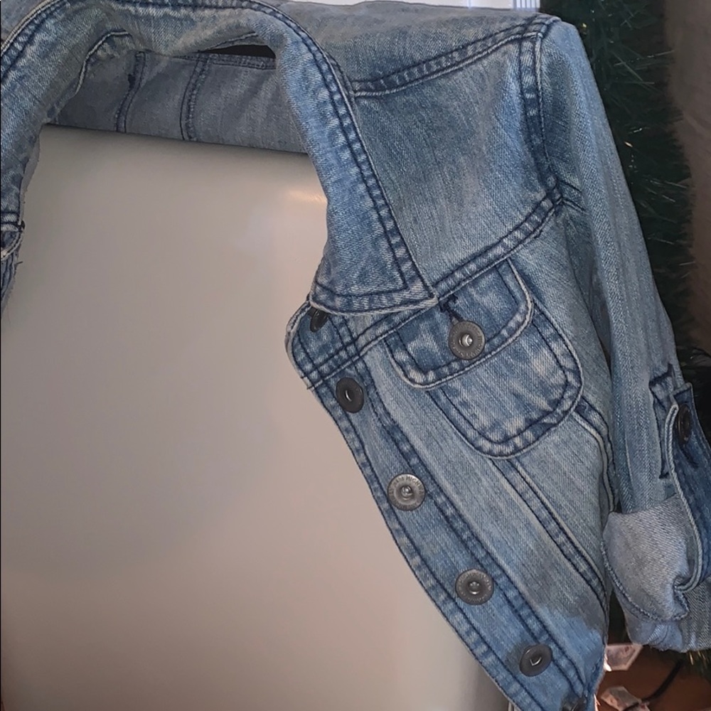 Crop jean jacket